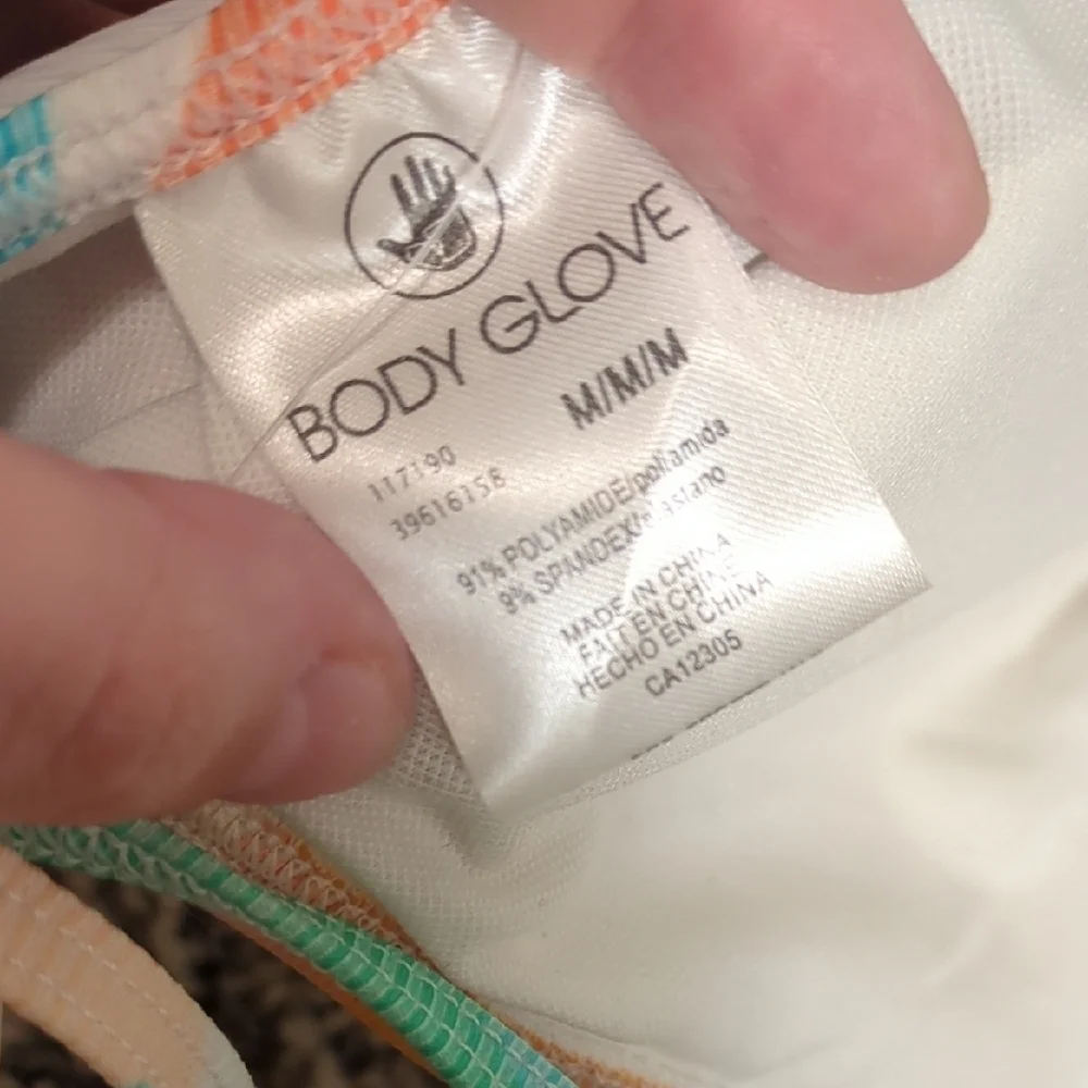 Body Glove Devon multicolor tropical open tie back one piece swimsuit - Picture 9 of 10